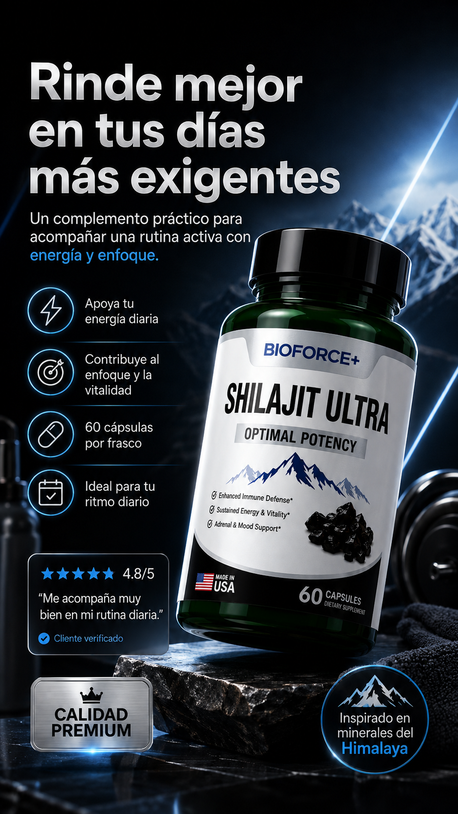 SHILAJIT ULTRA ORIGINAL HIMALAYA . Revitaliza Tu Cuerpo con Shilajit del Himalaya