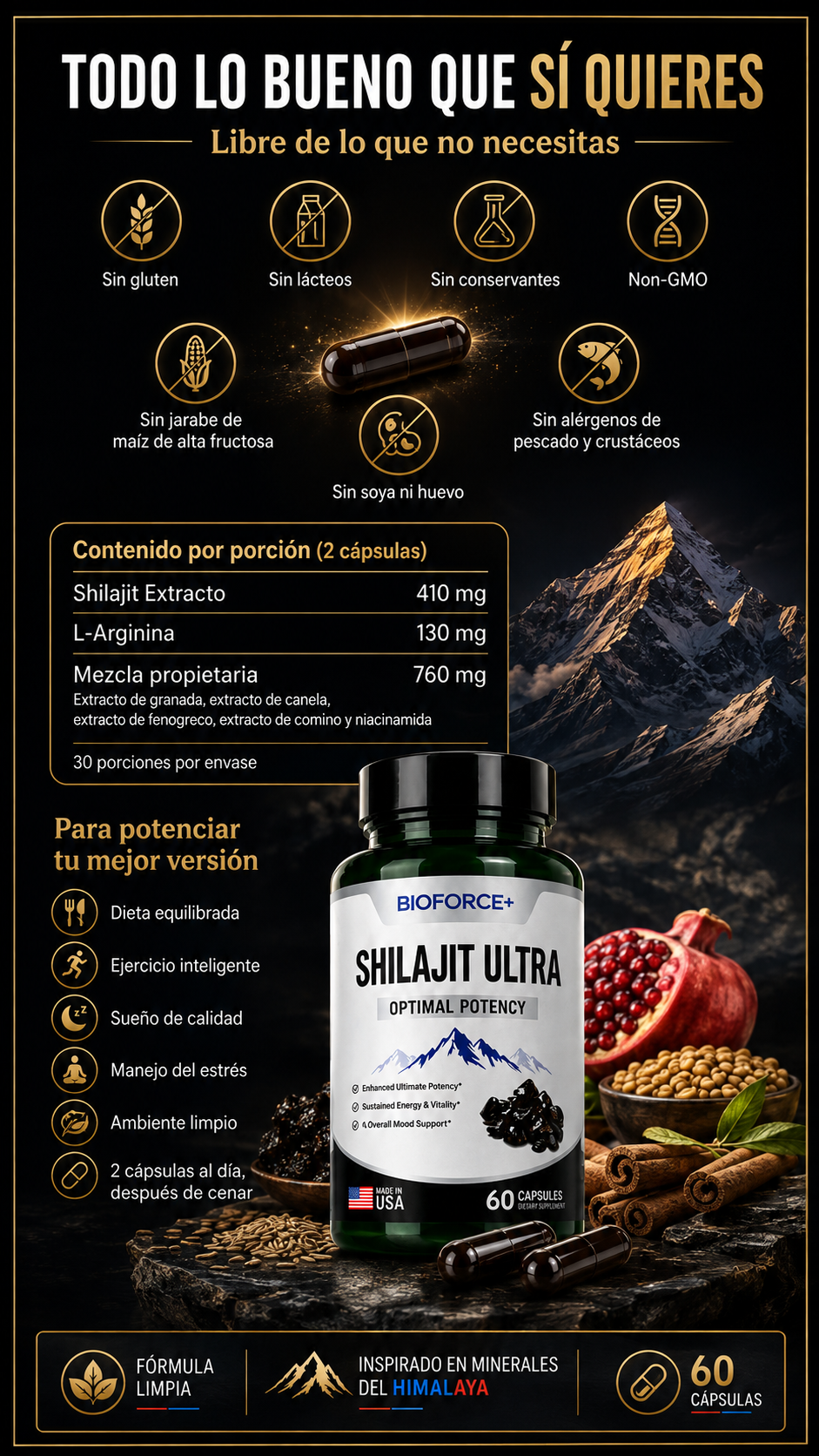 SHILAJIT ULTRA ORIGINAL HIMALAYA . Revitaliza Tu Cuerpo con Shilajit del Himalaya